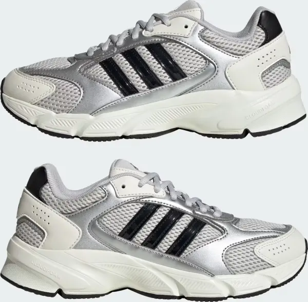 Кроссовки Adidas CRAZYCHAOS 2000 серебряно-бело-черные JR3491