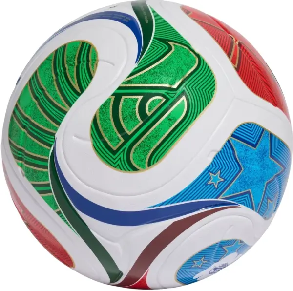 Футбольний м'яч Adidas FIFA WORLD CUP 26™ LEAGUE BALL біло-зелено-червоно-синій Розмір 5 JD8045