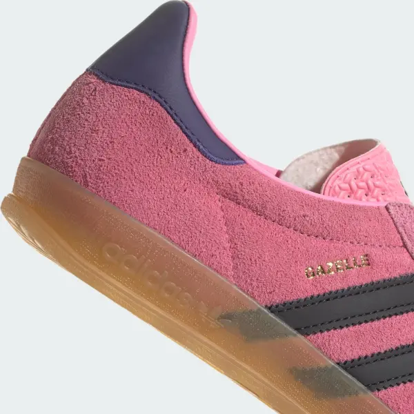 Кеди жіночі Adidas GAZELLE рожево-чорно-фіолетові IE7002