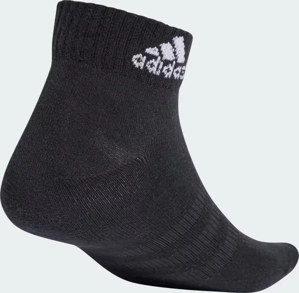 Носки Adidas THIN AND LIGHT ANKLE 3P белые, серые, черные (3 пары) IC1283