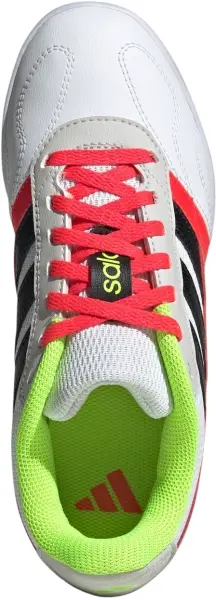 Футзалки (бампи) дитячі Adidas SUPER SALA III J біло-коралово-салатові JP5435