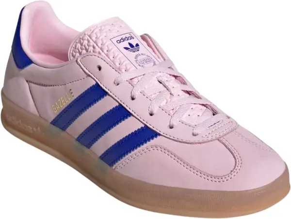 Кеды женские Adidas GAZELLE INDOOR светло-розово-синие JI1371