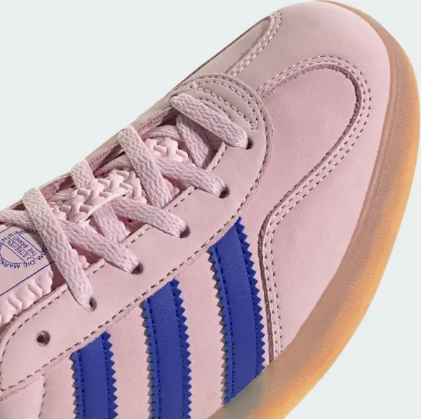 Кеды женские Adidas GAZELLE INDOOR светло-розово-синие JI1371