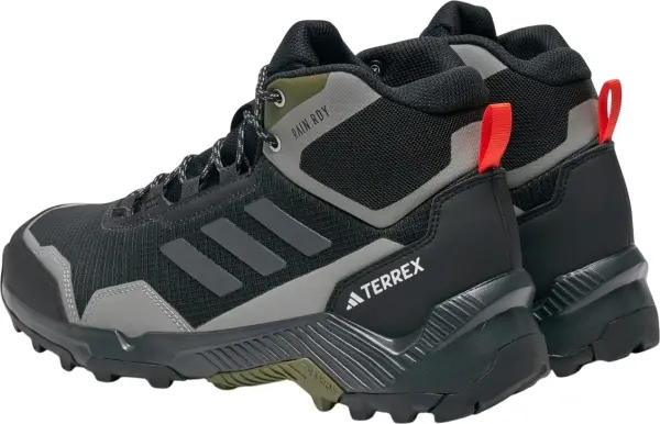 Кроссовки для хайкинга Adidas EASTRAIL 2.0 MID RAIN.RDY HIKING черно-серо-оранжевые IG8858