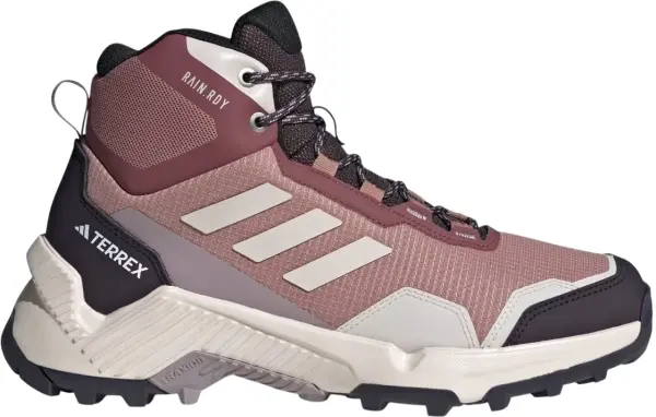 Кроссовки для хайкинга женские Adidas TERREX EASTRAIL 2.0 MID RAIN.RDY HIKING темно-розово-кремово-черные JP5115