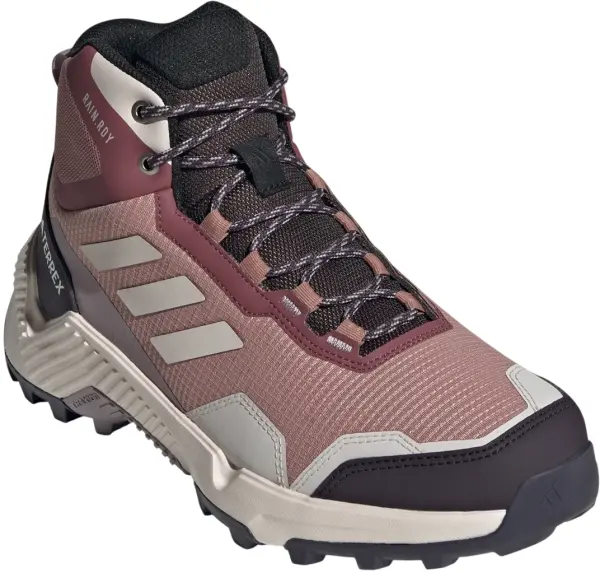 Кроссовки для хайкинга женские Adidas TERREX EASTRAIL 2.0 MID RAIN.RDY HIKING темно-розово-кремово-черные JP5115