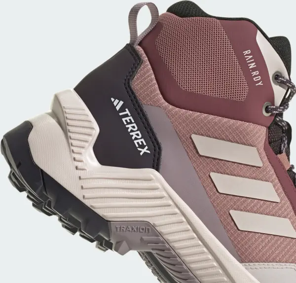 Кроссовки для хайкинга женские Adidas TERREX EASTRAIL 2.0 MID RAIN.RDY HIKING темно-розово-кремово-черные JP5115