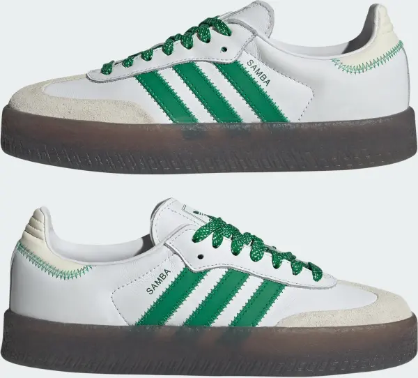 Кросівки жіночі Adidas SAMBAE біло-зелені IE9105