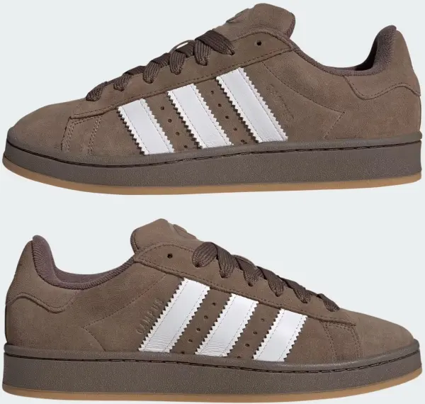 Кеды Adidas CAMPUS 00S коричнево-белые JH8789