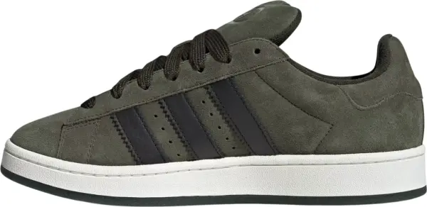 Кеди Adidas CAMPUS 00S темно-зелено-чорні JH9611