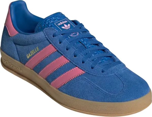 Кеды Adidas GAZELLE INDOOR сине-розовые JS4144