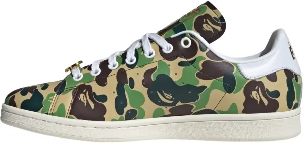 Кеди Adidas STAN SMITH X BAPE бежево-коричнево-зелений камуфляж IG8949