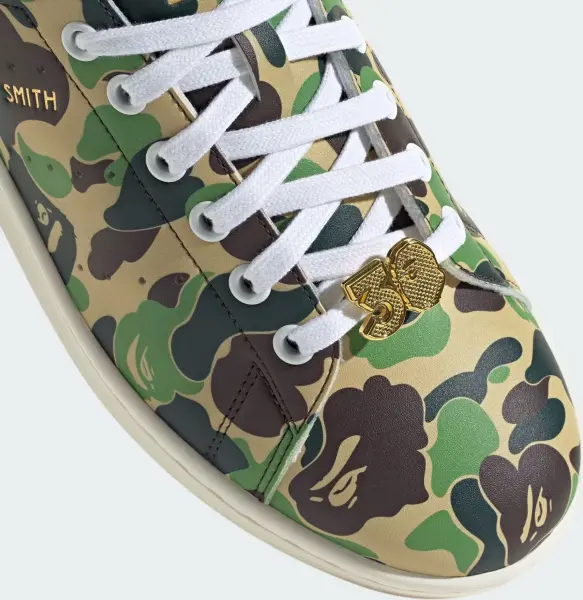 Кеди Adidas STAN SMITH X BAPE бежево-коричнево-зелений камуфляж IG8949