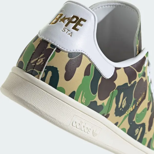 Кеди Adidas STAN SMITH X BAPE бежево-коричнево-зелений камуфляж IG8949