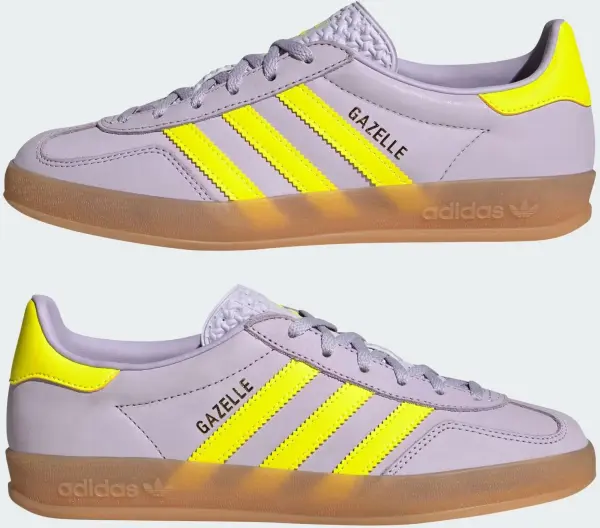 Кеди жіночі Adidas GAZELLE INDOOR бузково-жовті IH5492