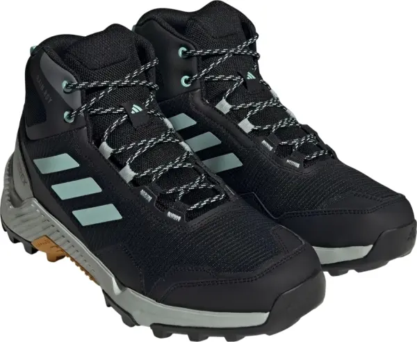 Кроссовки для хайкинга Adidas EASTRAIL 2.0 MID RAIN.RDY HIKING черно-бирюзово-серые IF4912
