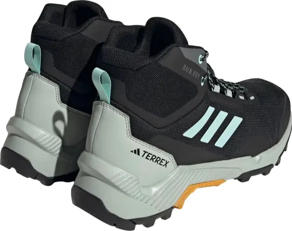 Кроссовки для хайкинга Adidas EASTRAIL 2.0 MID RAIN.RDY HIKING черно-бирюзово-серые IF4912