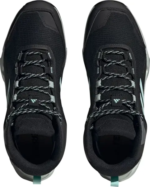 Кроссовки для хайкинга Adidas EASTRAIL 2.0 MID RAIN.RDY HIKING черно-бирюзово-серые IF4912