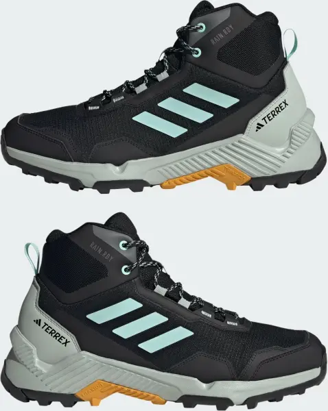 Кроссовки для хайкинга Adidas EASTRAIL 2.0 MID RAIN.RDY HIKING черно-бирюзово-серые IF4912