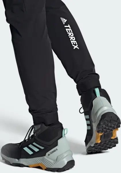 Кроссовки для хайкинга Adidas EASTRAIL 2.0 MID RAIN.RDY HIKING черно-бирюзово-серые IF4912