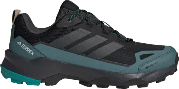 Кроссовки для хайкинга Adidas TERREX SKYCHASER AX5 GORE-TEX черно-темно-бирюзовые JQ2209