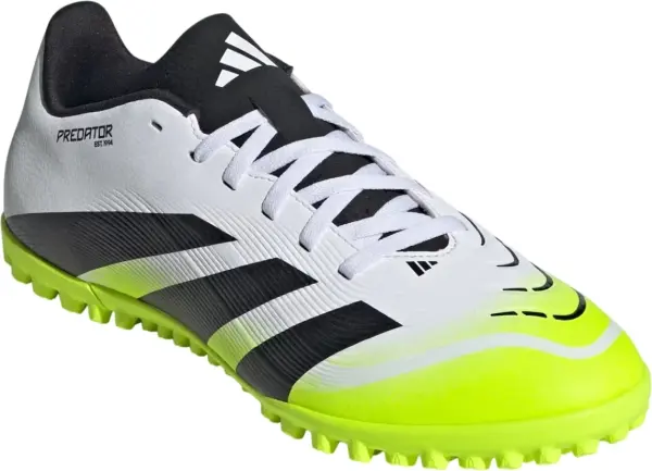 Сороконожки (шиповки) Adidas PREDATOR CLUB TF бело-черно-лаймовые JH8854