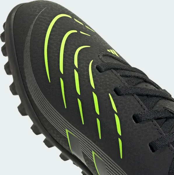 Сороконожки (шиповки) детские Adidas PREDATOR CLUB TF черно-салатовые JH8863