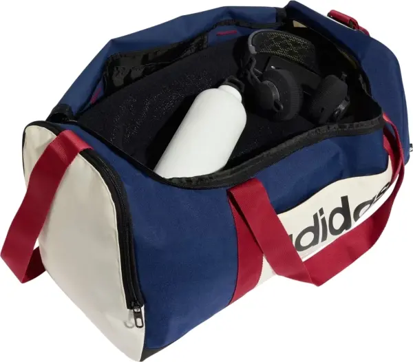 Сумка спортивная Adidas LINEAR DUFFEL MEDIUM COLORBLOCK 39L сине-красно-белая KE5542