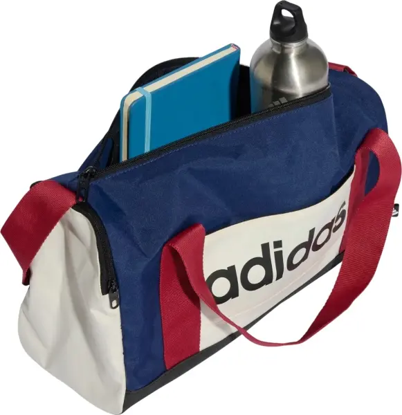 Сумка спортивная Adidas LINEAR DUFFEL XSMALL COLORBLOCK 14L сине-красно-белая KE5544