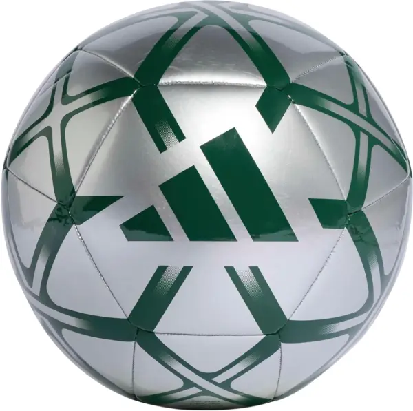 Футбольний м'яч Adidas STARLANCER CLUB срібно-темно-зелений Розмір 4 JW1358