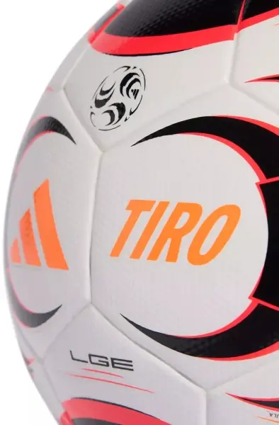 Футбольний м'яч Adidas TIRO LEAGUE біло-чорно-кораловий Розмір 5 KA5263