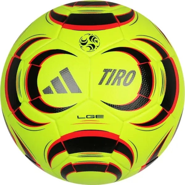 Футбольный мяч Adidas TIRO LEAGUE лимонно-черно-красный Размер 5 KA5260