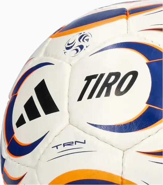 Футбольний м'яч Adidas TIRO TRAINING біло-темно-синьо-помаранчевий Розмір 5 JW1528