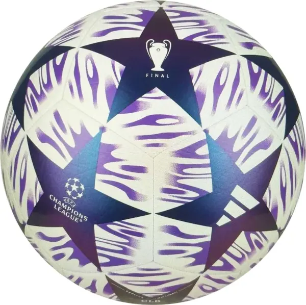 Футбольний м'яч Adidas UCL CLUB FINAL біло-фіолетово-темно-синій Розмір 4 JX9093