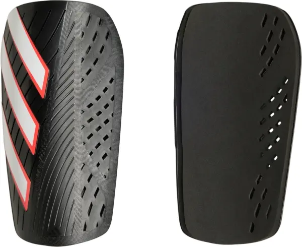 Щитки футбольные Adidas TIRO CLUB черно-бело-оранжевые KA7826