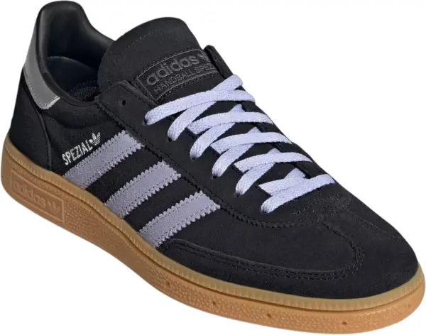 Кроссовки для гандбола женские Adidas HANDBALL SPEZIAL черно-фиолетово-серебряные JS2909
