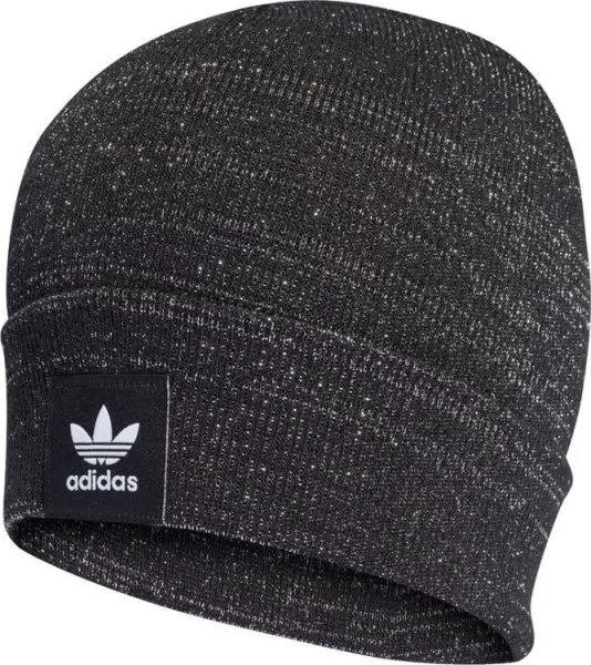 Шапка Adidas ADICOLOR CUFF KNIT GLITTER чорно-біла H35541