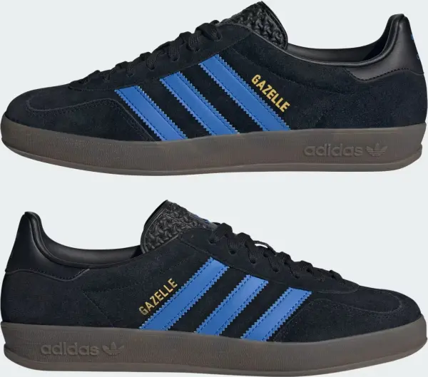 Кеды Adidas GAZELLE INDOOR черно-синие JQ2692
