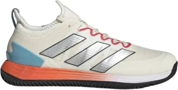 Кросівки тенісні Adidas ADIZERO UBERSONIC 4 CLAY бежево-оранжево-блакитні HQ5930