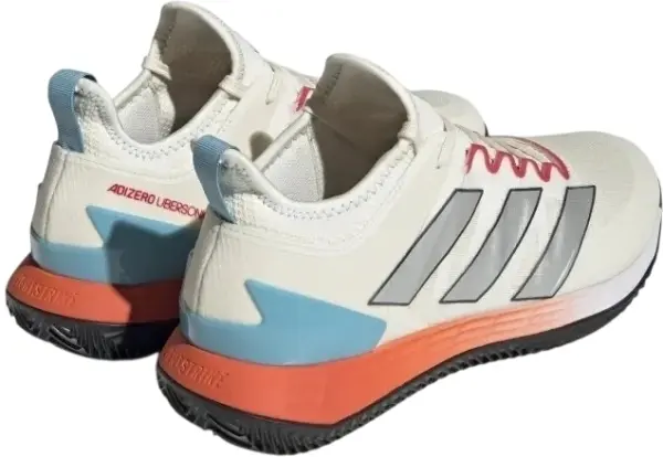 Кросівки тенісні Adidas ADIZERO UBERSONIC 4 CLAY бежево-оранжево-блакитні HQ5930
