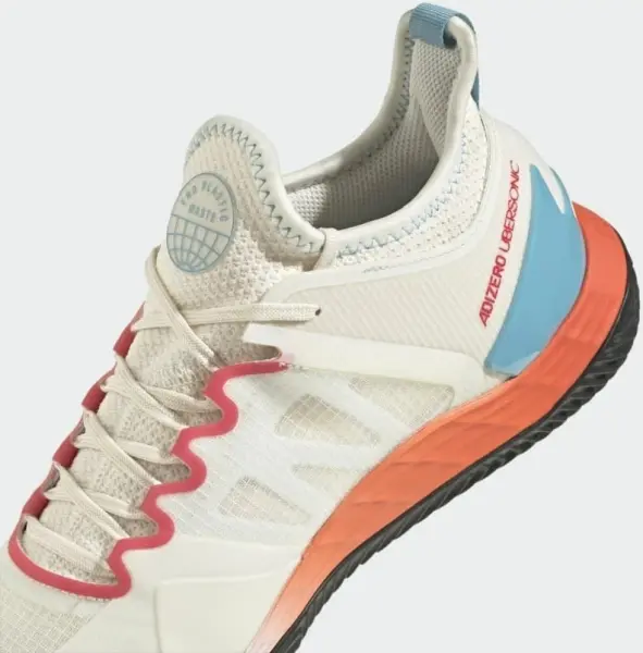Кросівки тенісні Adidas ADIZERO UBERSONIC 4 CLAY бежево-оранжево-блакитні HQ5930