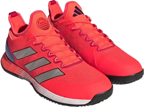 Кросівки тенісні Adidas ADIZERO UBERSONIC 4 коралово-сріблясто-сині HQ8379
