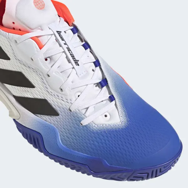 Кросівки тенісні Adidas BARRICADE біло-синьо-помаранчеві HQ8917
