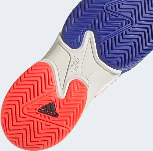 Кросівки тенісні Adidas BARRICADE біло-синьо-помаранчеві HQ8917