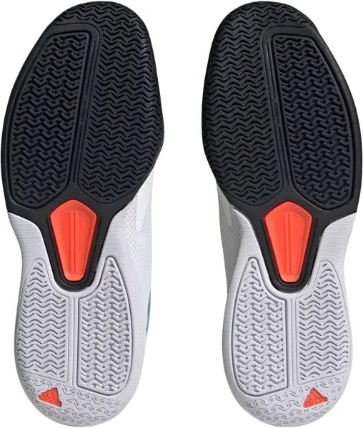 Кроссовки теннисные Adidas COURTFLASH SPEED бело-сине-оранжевые HQ8481