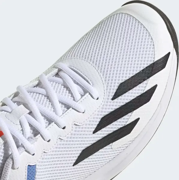 Кроссовки теннисные Adidas COURTFLASH SPEED бело-сине-оранжевые HQ8481