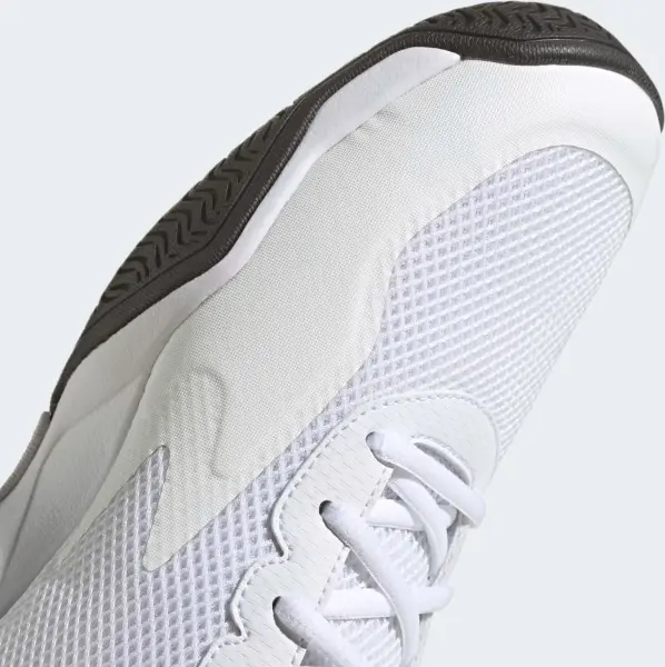 Кроссовки теннисные Adidas COURTFLASH SPEED бело-сине-оранжевые HQ8481