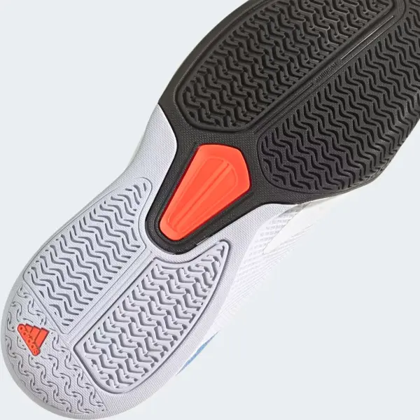 Кроссовки теннисные Adidas COURTFLASH SPEED бело-сине-оранжевые HQ8481