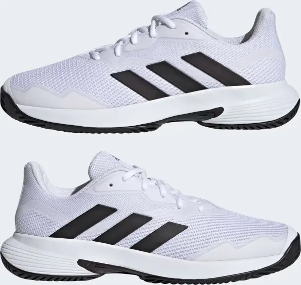 Кроссовки теннисные Adidas COURTJAM CONTROL бело-черные GW2984