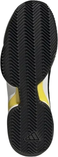 Кросівки тенісні дитячі Adidas BARRICADE CLAY чорно-жовто-салатові HR1028